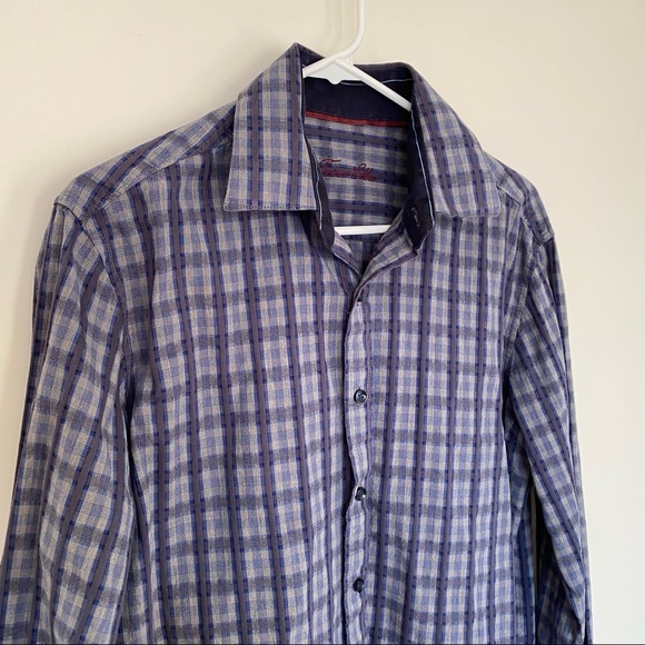 Tasso Elba men’s button down cotton shirt in size medium 15-15” - Picture 2 of 11